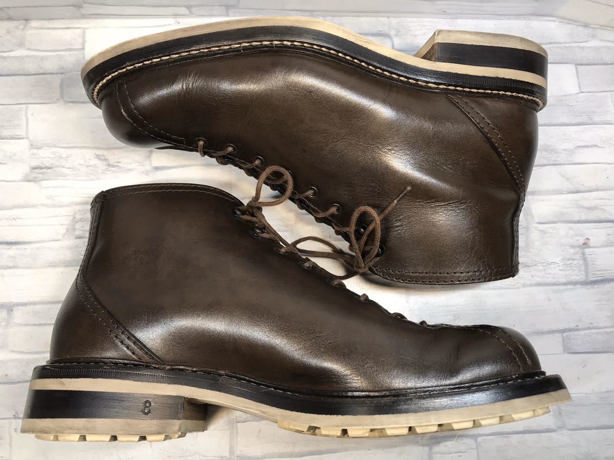 美品☆Silvano Mazza シルバノマッツァ モンキーブーツ ダークブラウン