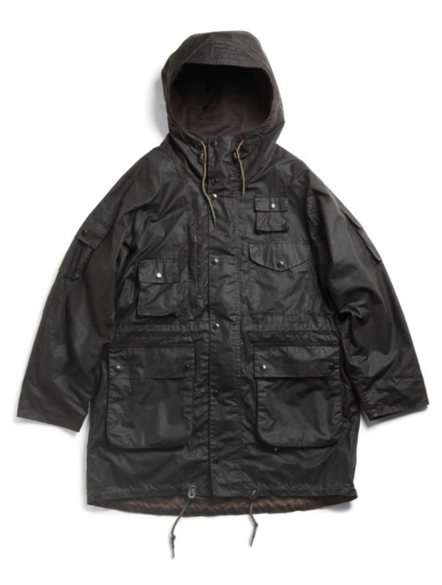 エンジニアードガーメンツ x バブアー Engineered Garments × BARBOUR - Zip Parka サイズM 色カーキ