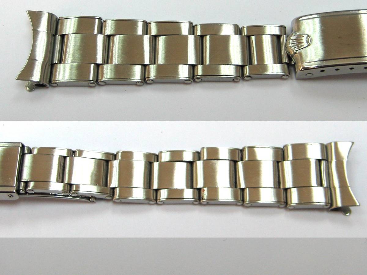 ロレックス 17mm 純正 ステンレス リベット ブレス 【REF：7205