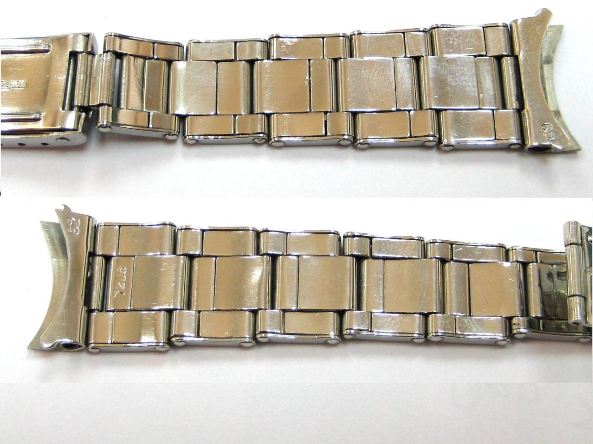 ロレックス 17mm 純正 ステンレス リベット ブレス 【REF：7205