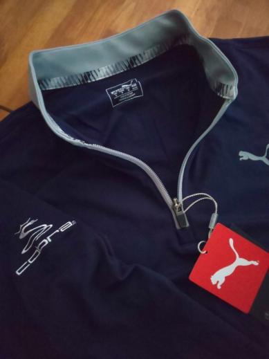  USプーマ コブラ 2020年 最新作 Stealth 1/4ZIP 紺M 特注刺繍入り１円(プーマ)｜売買されたオークション情報、yahooの商品情報をアーカイブ公開 - オークファン シャツ