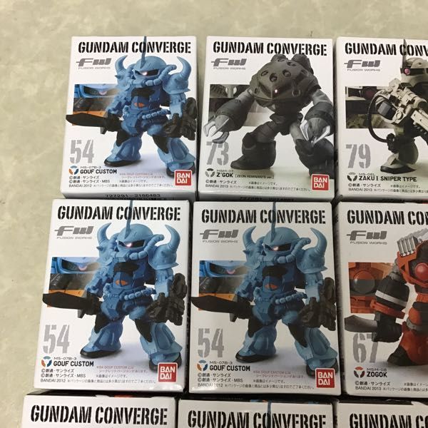 1円～ 未開封 バンダイ FW GUNDAM CONVERGE グフ カスタム、ザクI スナイパータイプ、ズゴック 等 / 機動戦士ガンダム