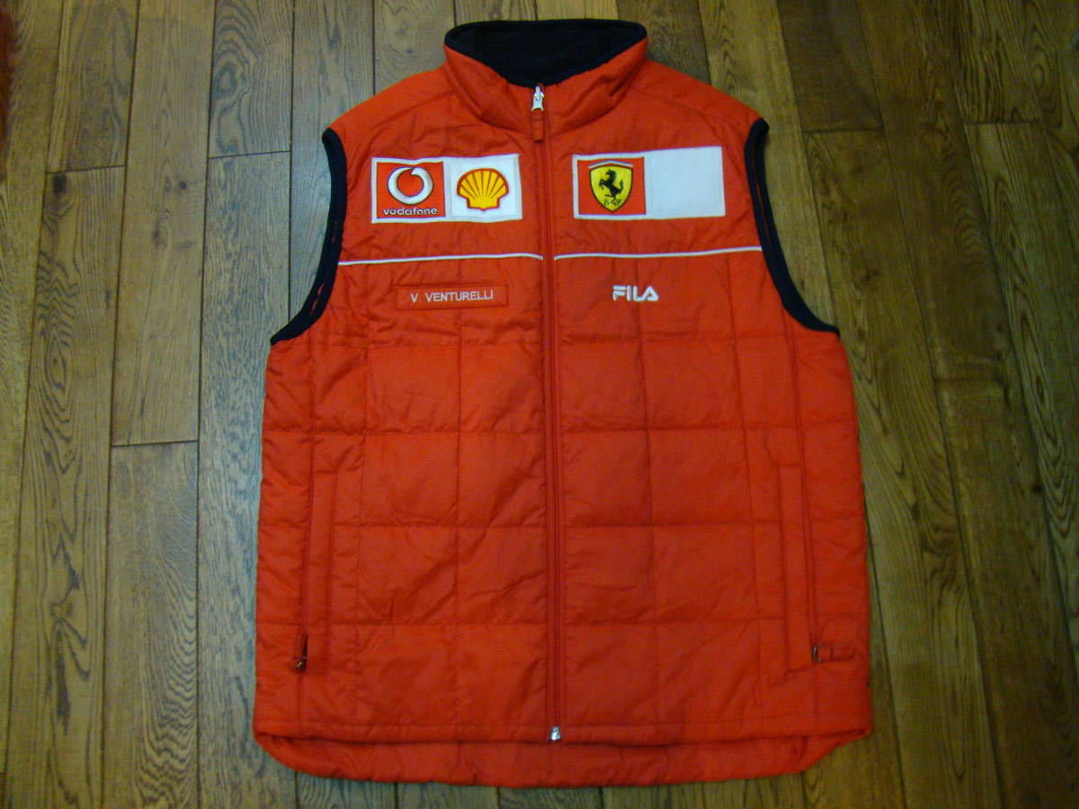 美品 2000年 FILA F1 FERRARI チーム レーシング ダウン ベスト 