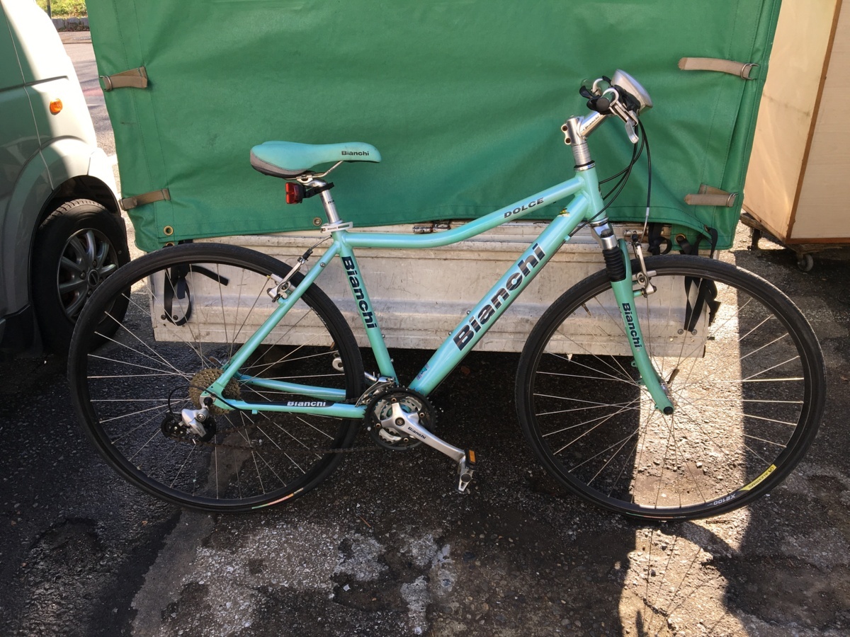 Bianchi クロスバイク ビアンキ 自転車 名古屋市 直接引き取り可 中古 ビアンギ ロードバイク - C-SPORT1 Csport1 ジャンクビアンキ 引き取り限定の メンテナンス必要 ジャイアント