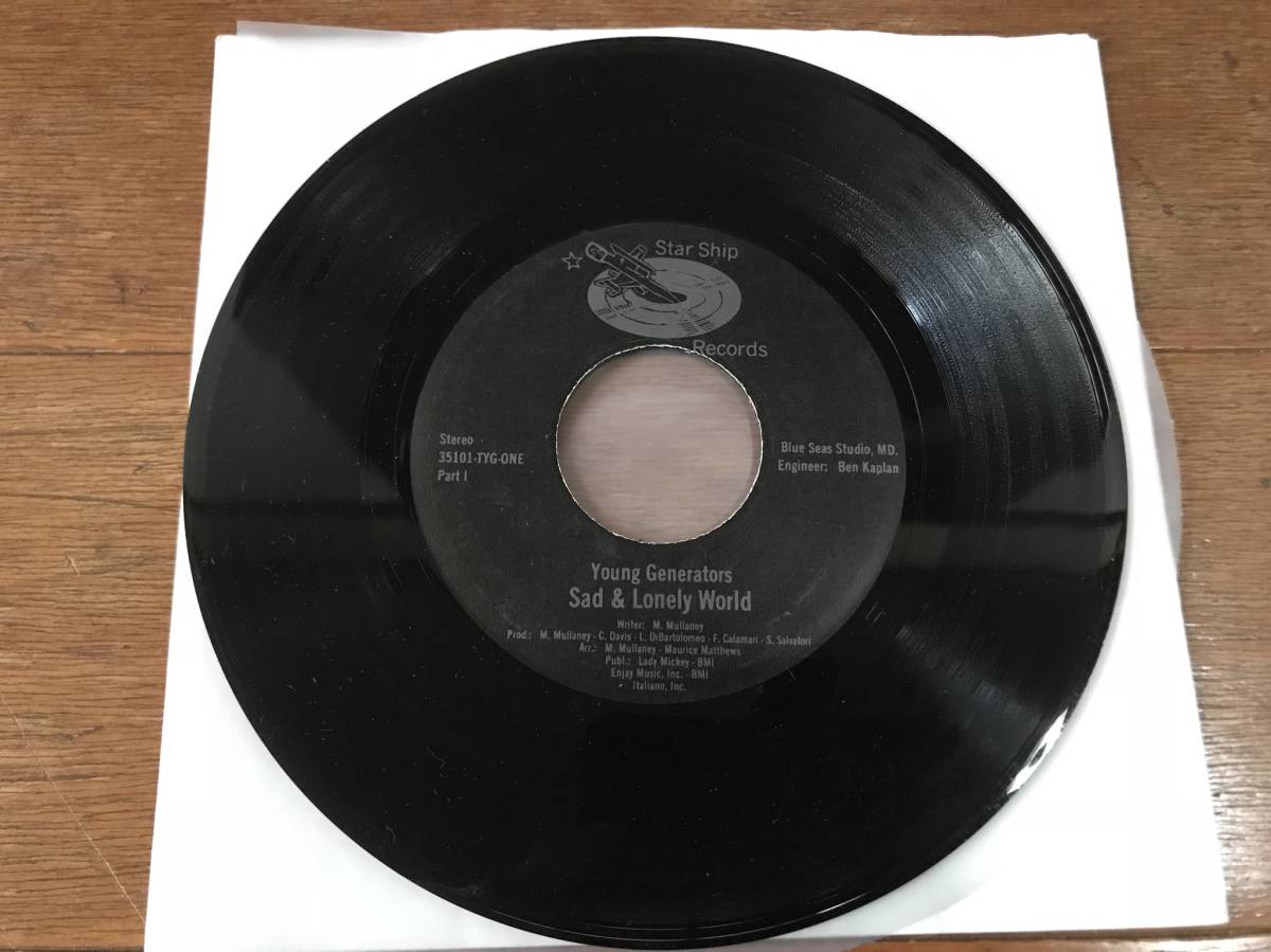 人気セール，人気 RARE SOUL45 Young Generators Sad & Lonely World Star Ship Records(R&B、ソウル)｜売買されたオークション情報、yahooの商品情報をアーカイブ公開 - オークファン Ru0026B、ソウル