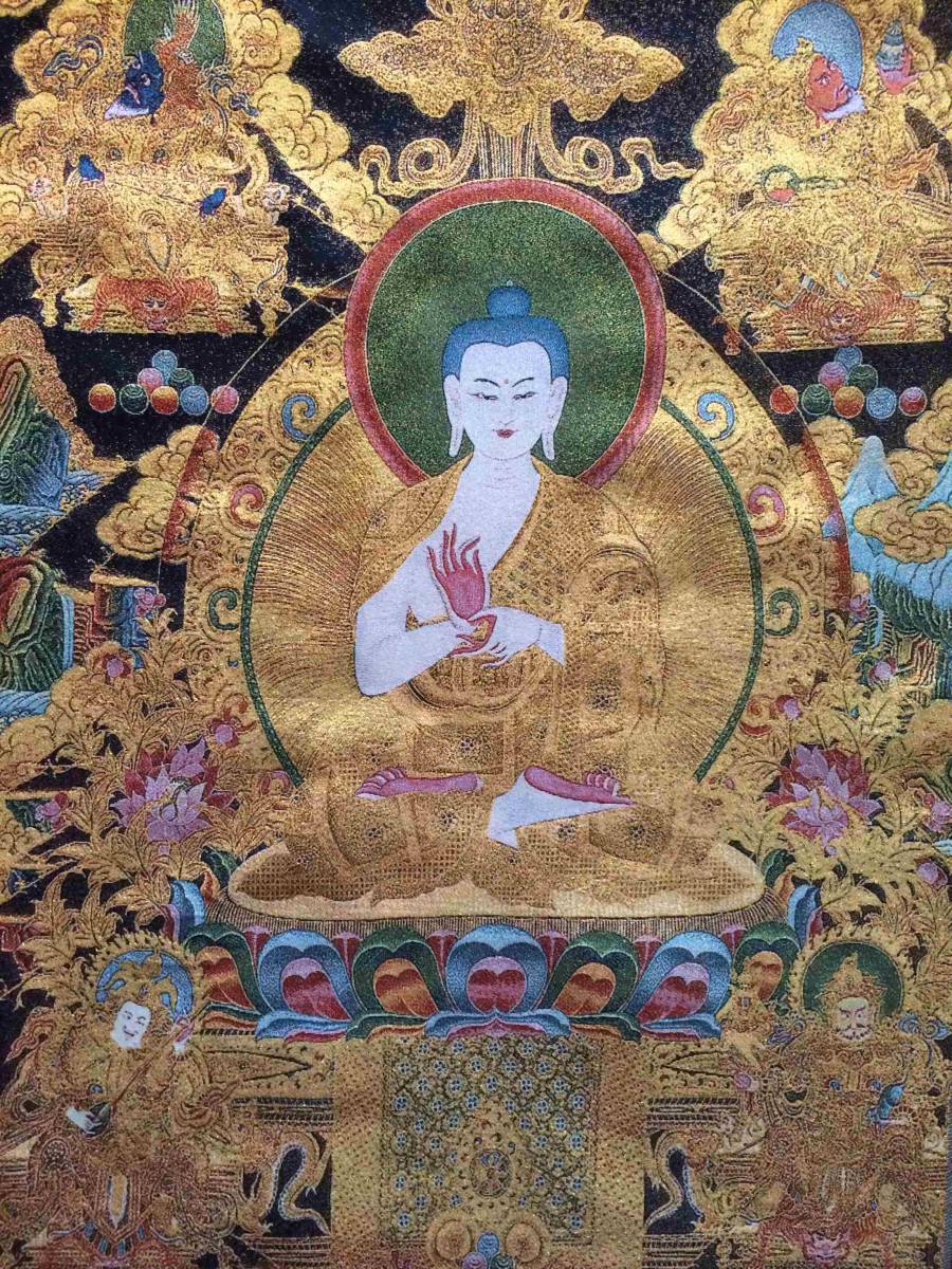 一点物大日如来 一点物大日如来 ガラス製仏画 チベット風の仏画 重さ 