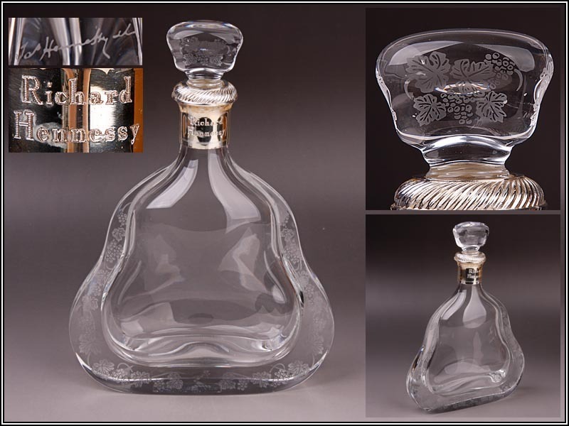 ヘネシー Hennessy リシャール バカラ 空瓶Richard クリスタル Richard