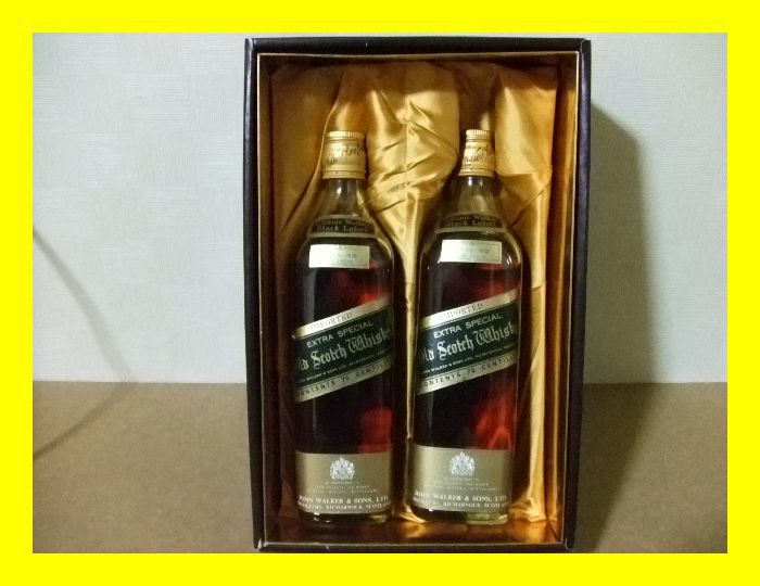 古酒】JohnnieWalker BlackLabel 750ml 2本SET 古酒☆ ジョニー