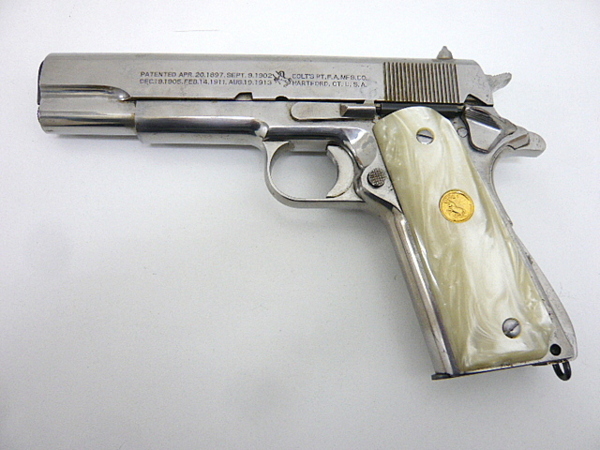 万両 ガバメントM1911A1 無稼動文鎮 アドベン無可動文鎮 コルトM1911A1 ステンレス製 鏡面仕上げの入札履歴