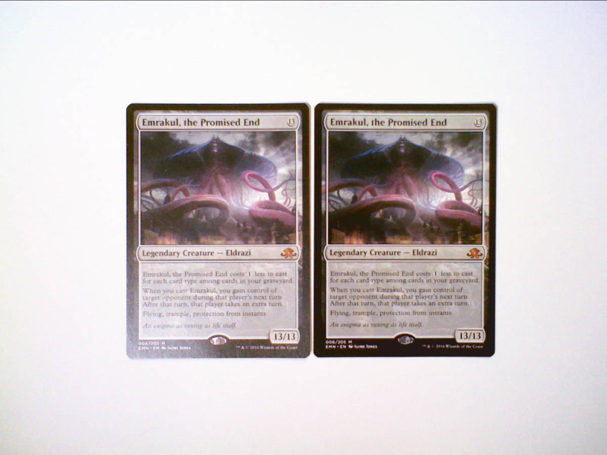 HOT，本物保証 即決□約束された終末、エムラクール/Emrakul・英語2枚 