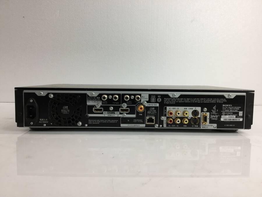 【希少/旗艦モデル】SONY BDZ-AX1000 ジャンク（HDD動作OK） 3D対応 SONY BDZ-AX1000 HDD/BDレコーダー○ジャンク品 SONY ソニー