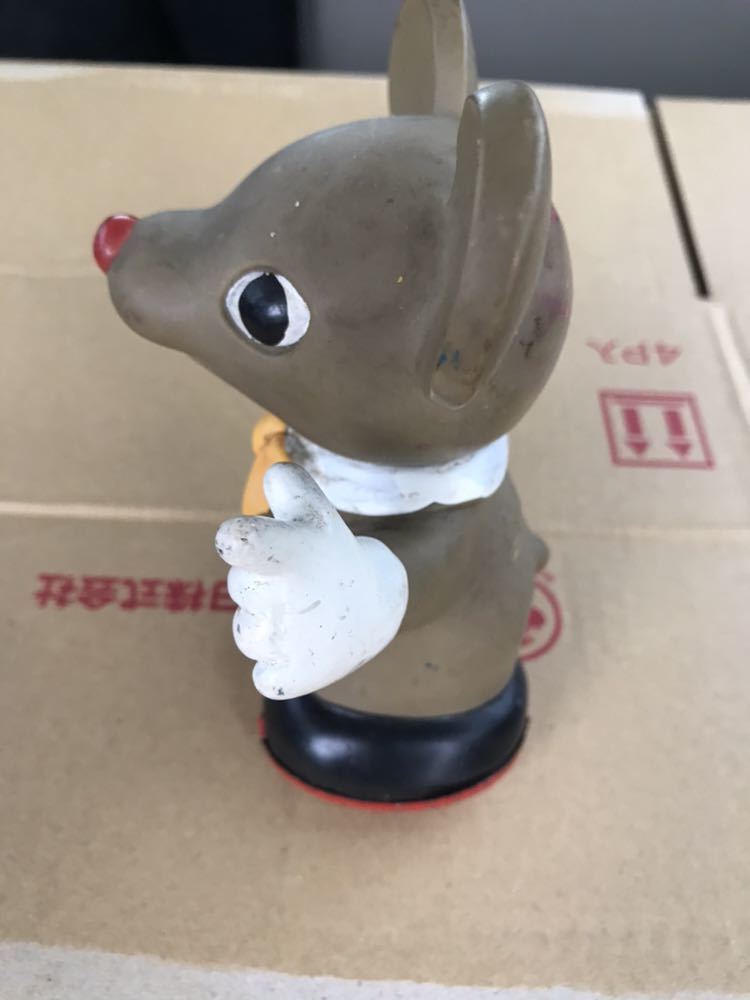 当時物 ベルマーク ツクダヤ ソフビ ゼンマイ 木馬座 ネズミくん