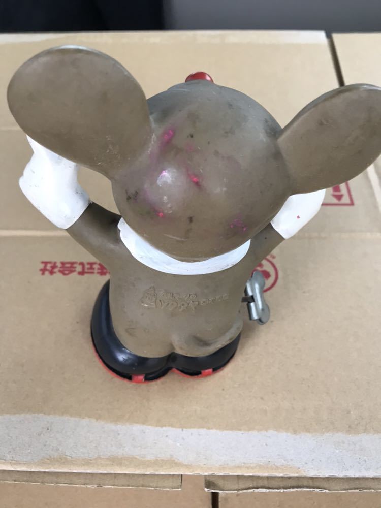 当時物 ベルマーク ツクダヤ ソフビ ゼンマイ 木馬座 ネズミくん