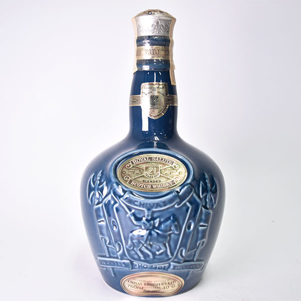 1円～◇古酒◇ロイヤル サルート 21年 青 陶器ボトル 760ml/919g 40%