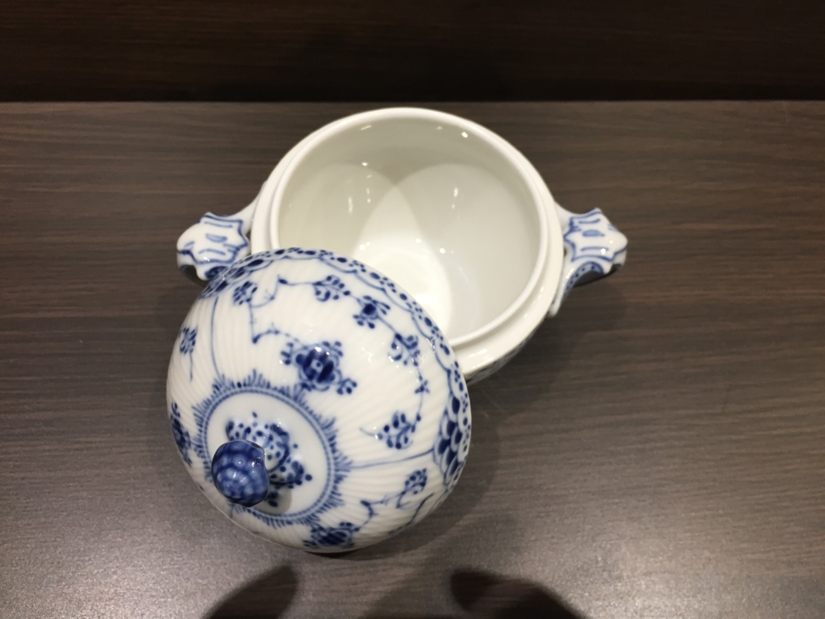 美品 ロイヤルコペンハーゲン ROYAL COPENHAGEN ブルーフルーテッド 