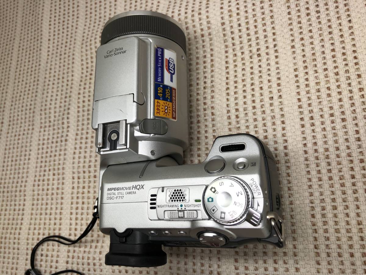 DSC-F717 SONY 美品 動作確認済 付属品有 赤外線暗視撮影機能 「