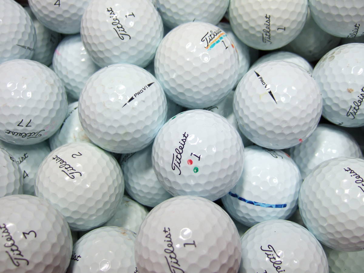 最安値，正規品 タイトリスト ＰＲＯ Ｖ１ ロストボール １００個 ＰＲＯＶ１(50個～)｜売買されたオークション情報、yahooの商品情報をアーカイブ公開 - オークファン ボール