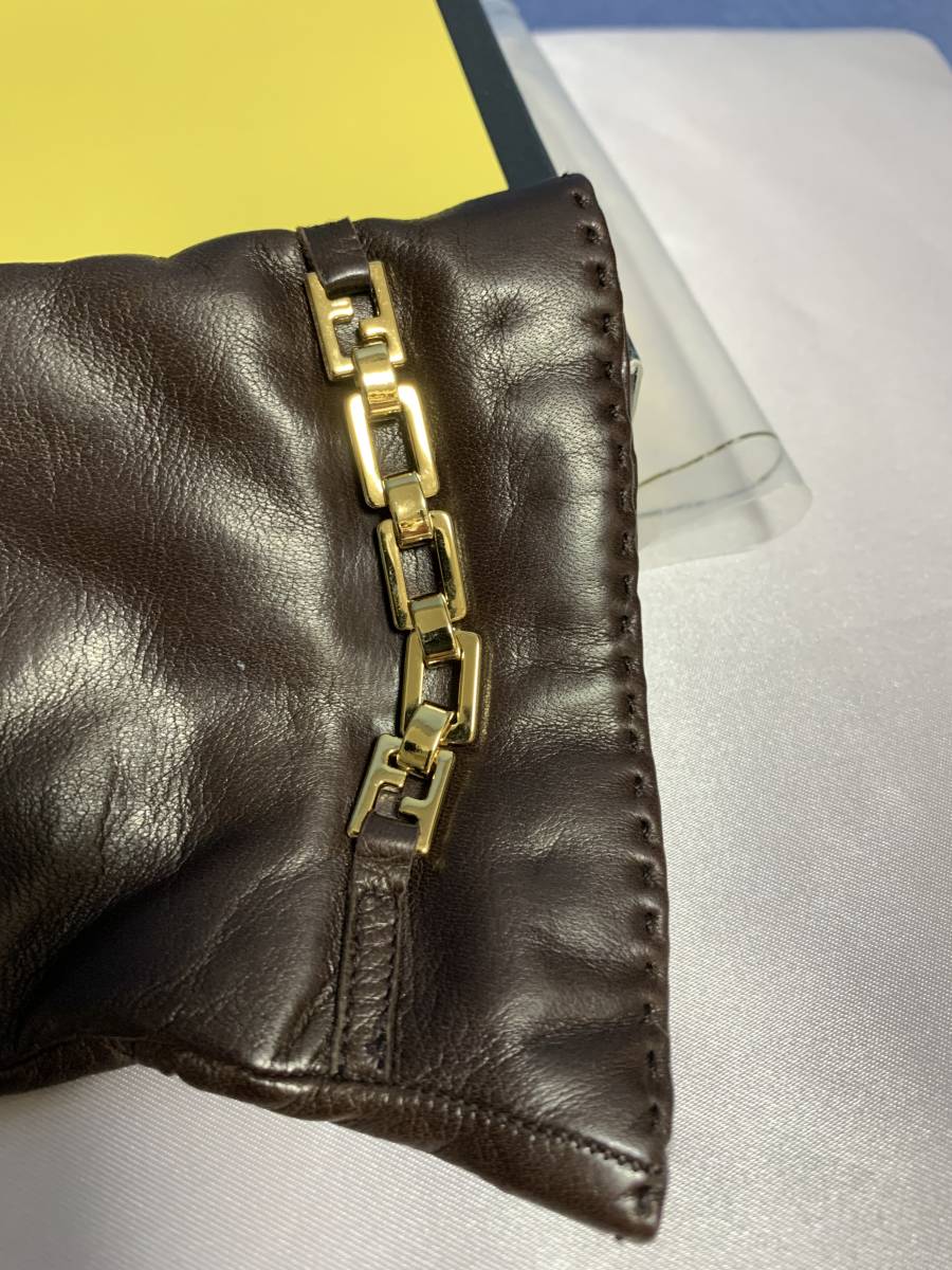 フェンディ FENDI レザーグローブ フェンディ（手袋・アームカバー