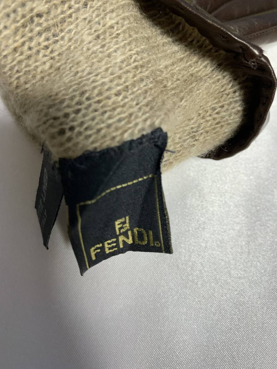 フェンディ FENDI レザーグローブ フェンディ（手袋・アームカバー