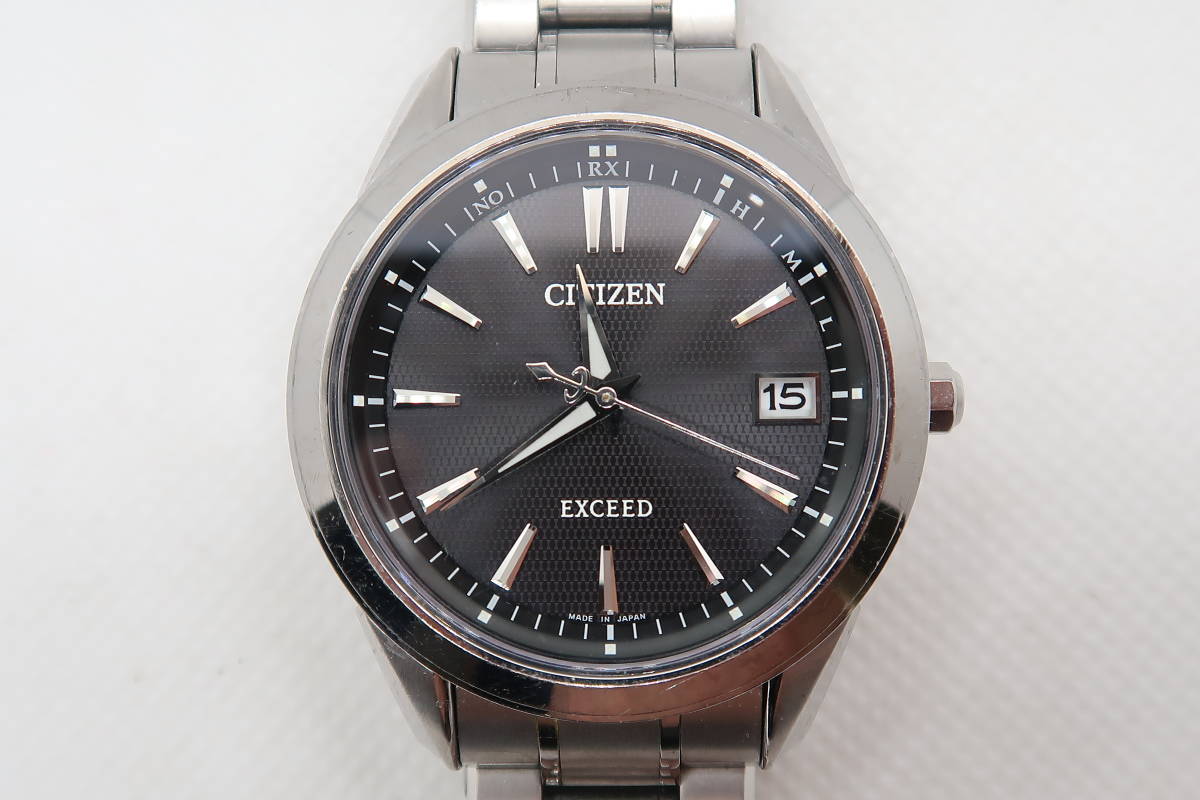 定番】 ○○シチズン CITIZEN エクシード H111-T016952 メンズ 電波 