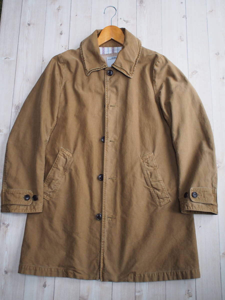 visvim ヴィズヴィム HERGE COAT DMGD CHINO サイズ1 VISIVIM HERGE COAT (DMGD CHINO) カーキ サイズ1 visvim