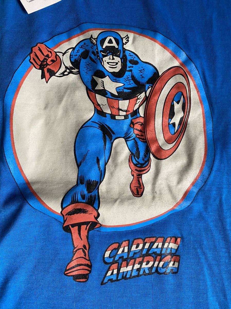 GU MARVEL キャプテンアメリカ 半袖Tシャツ 青色 Mサイズ 新品未使用 