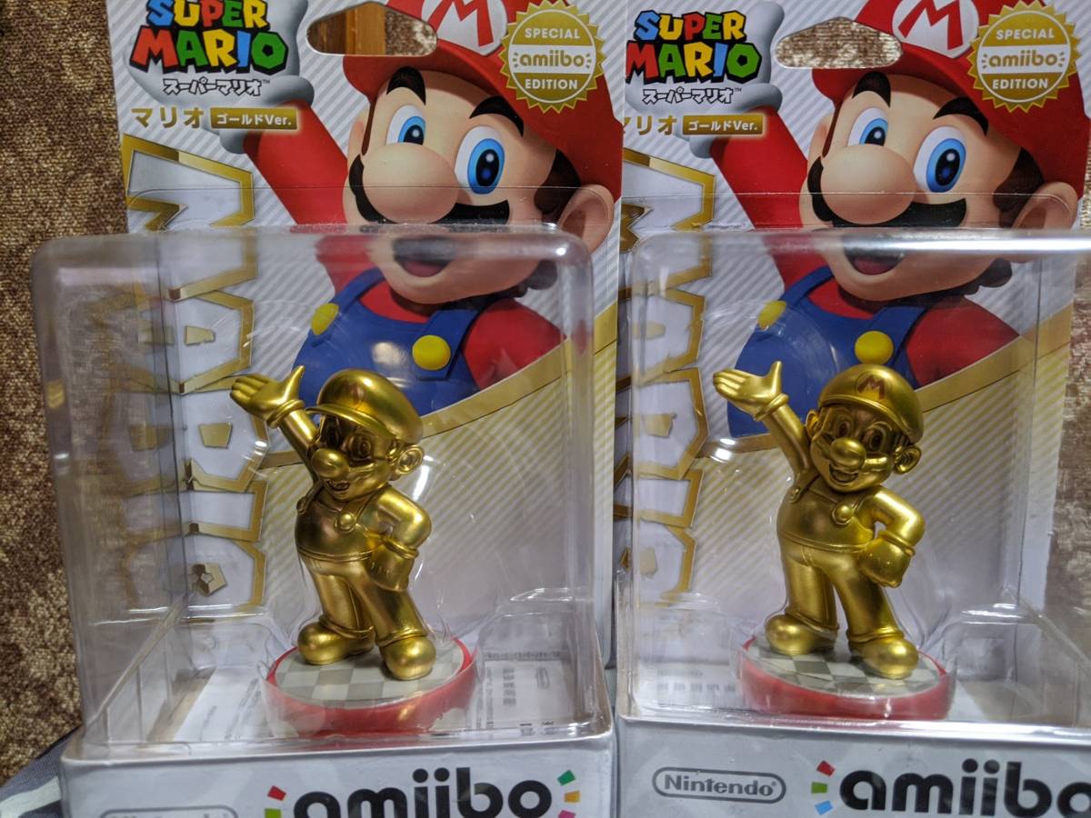 スプラトゥーン アミーボ amiibo ゴールド マリオ 2体セット 新品 即決