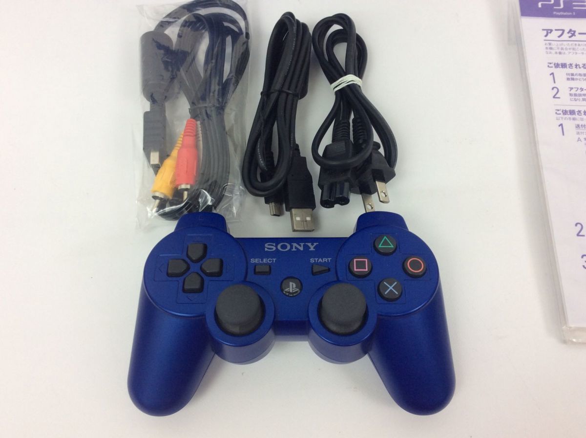 PS3 CECH-3000B スプラッシュ・ブルー プレステ3 コントローラー付 