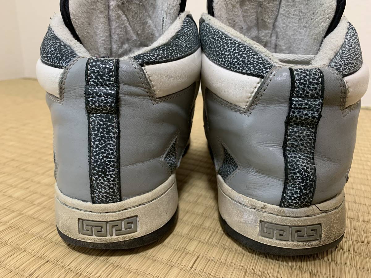 A BATHING APE スニーカー 28cm ホワイト×グレー BAPE ハイカット レア 