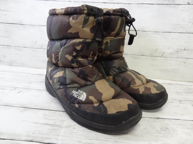 【格安，100%新品】 THE NORTH FACE ザ ノースフェイス NUPTSE BOOTIE V ヌプシブーツ NF51483 カモ柄 28.0cm(ザ・ノース・フェイス)｜売買されたオークション情報、yahooの商品情報をアーカイブ公開 - オークファン その他