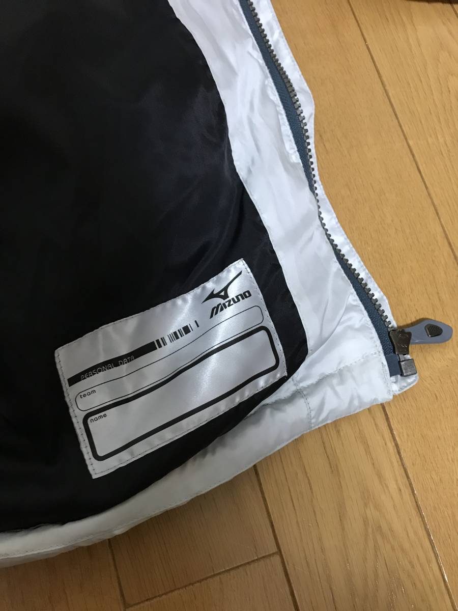 非売品 レア ミズノ SAJ 2006 ナショナルチーム ウエア 白 M 日本代表 ダウン 防寒着 スバル SUBARU MIZUNO