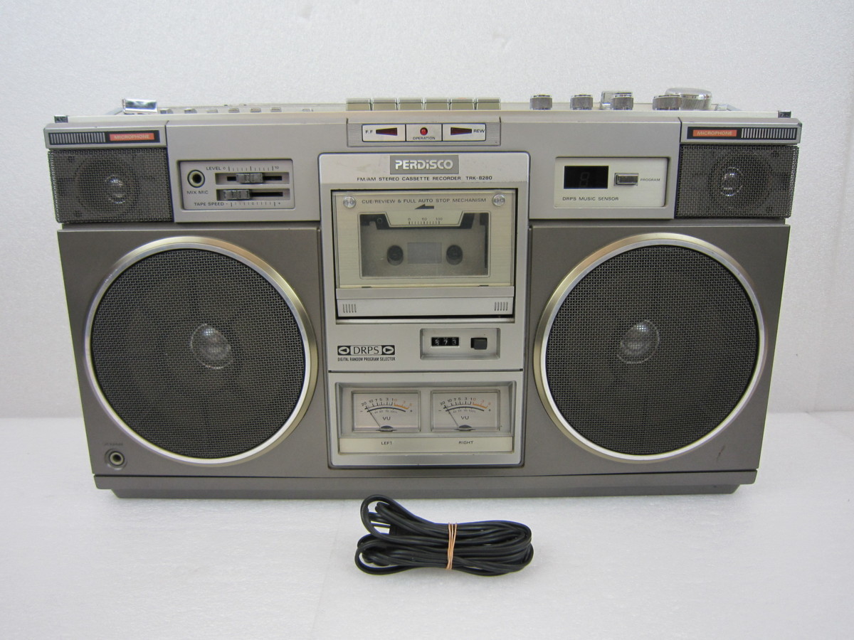 ▽HITACHI ラジカセ TRT-8280 日立 PERDiSCO パディスコ レトロ 現状品