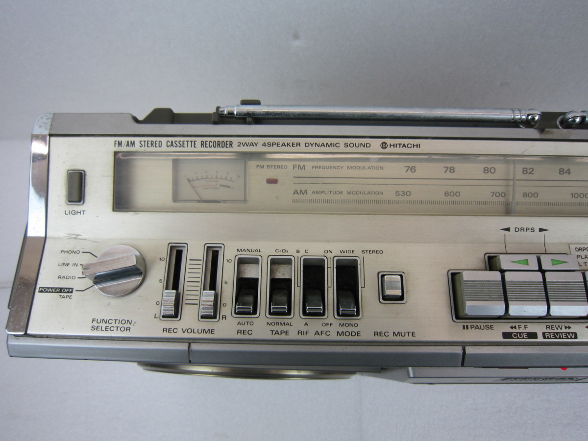 ▽HITACHI ラジカセ TRT-8280 日立 PERDiSCO パディスコ レトロ 現状品