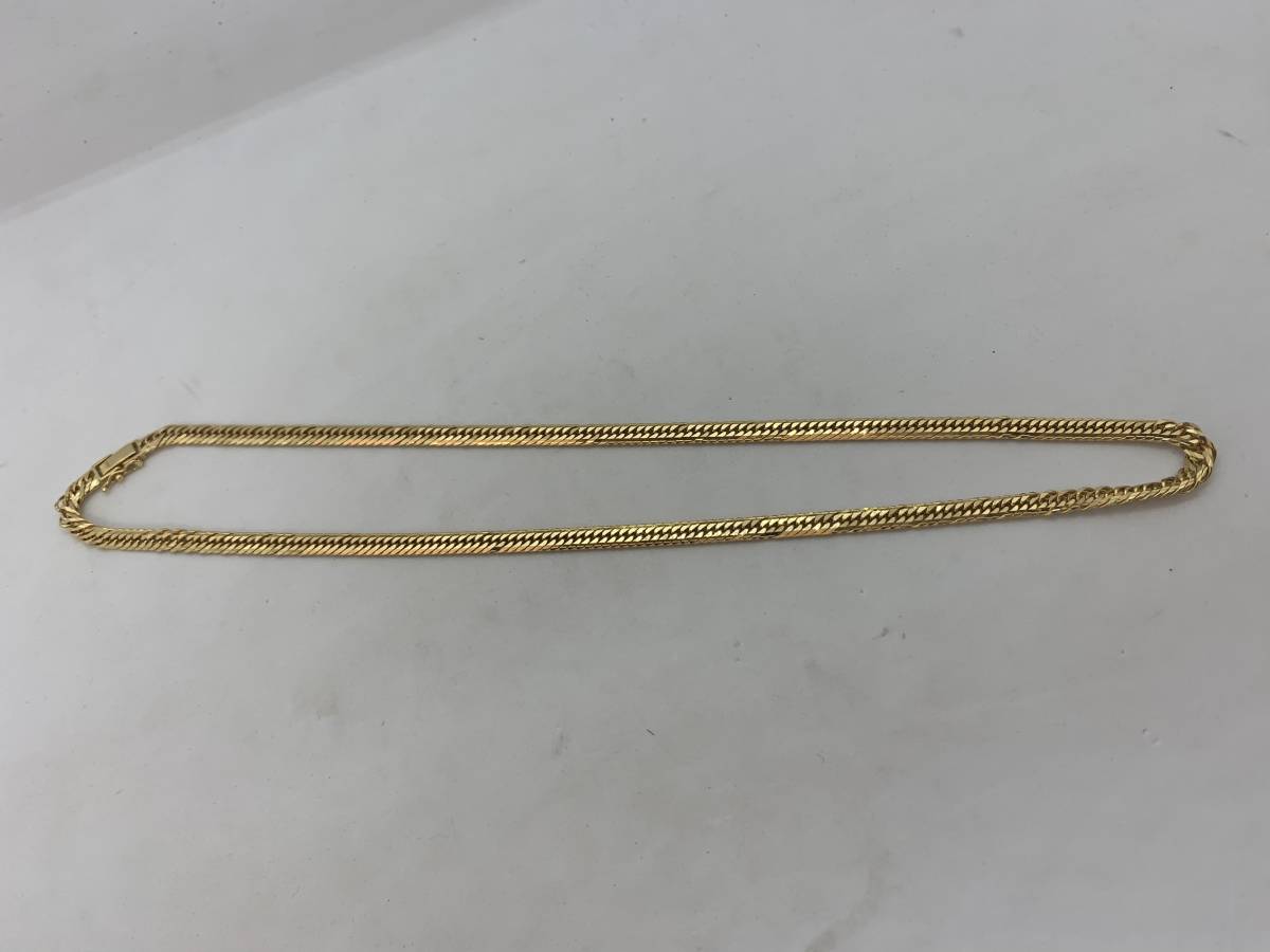 良品中古☆比重検査品☆K18 喜平 8面トリプル 約30g 50cm 造幣局検定 
