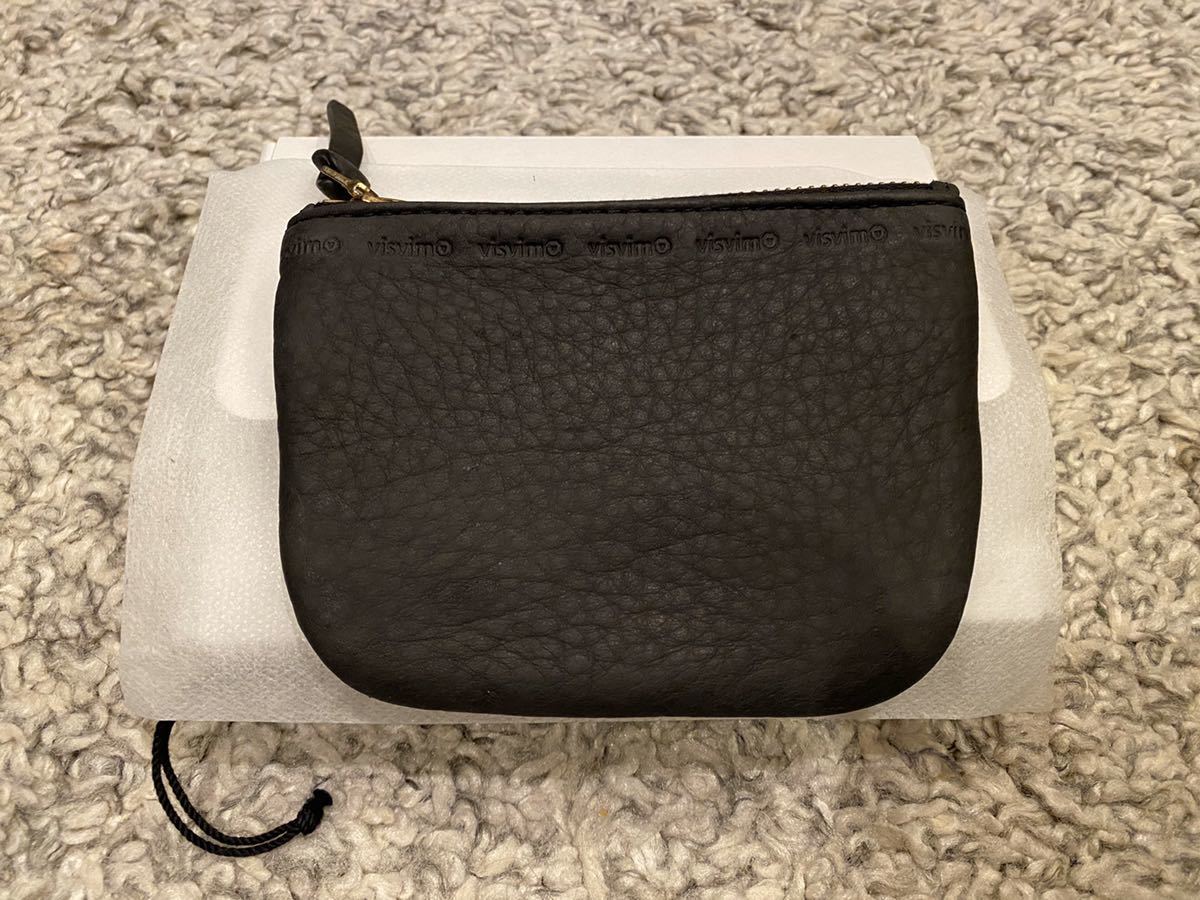 新品 visvim LEATHER WALLET BLACK FIL ビズビム 財布 ポーチ コインケース