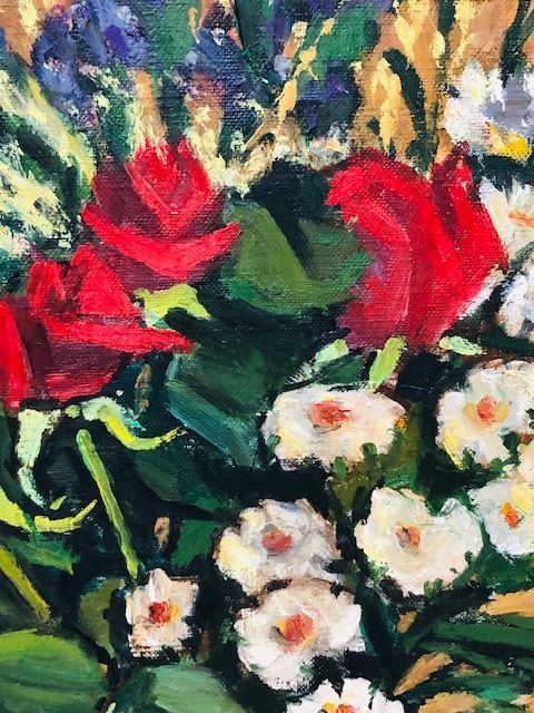 ◎花瓶 油絵 作者不明 ◎ 油絵 作者不明 絵画 集 -作者不詳(ホビー