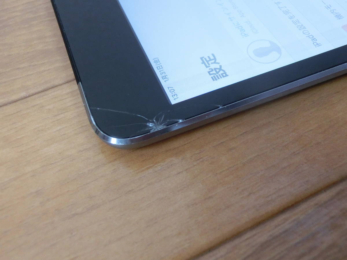 【ジャンク】 iPad mini3 Wi-Fi+Cellularモデル (海外モデル・SIMフリー) 128GB スペースグレー (MGJ22TA/A) 画面割れ・表示不良_2