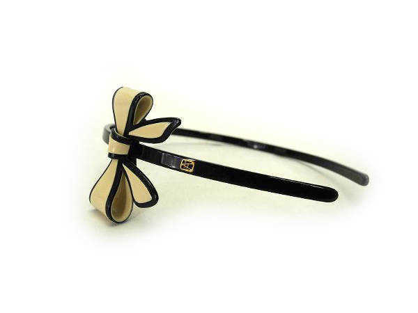 ALEXANDRE DE PARIS TWISTED SATIN HEADBAND アレクサンドル ドゥ パリ