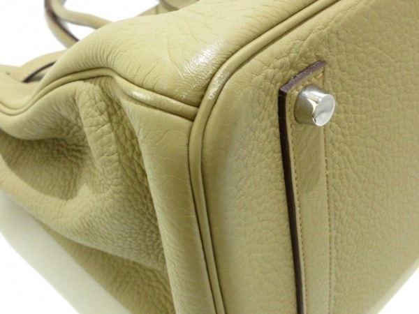 バーキン35 ハンドバッグ エルメス [エルメス] ターンロック トートバッグ エルメス HERMES ハンドバッグ バーキン35 トリヨンクレマンス カルダモン シルバー金具 □L バッグ