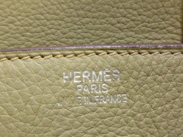 バーキン35 ハンドバッグ エルメス [エルメス] ターンロック トートバッグ エルメス HERMES ハンドバッグ バーキン35 トリヨンクレマンス カルダモン シルバー金具 □L バッグ