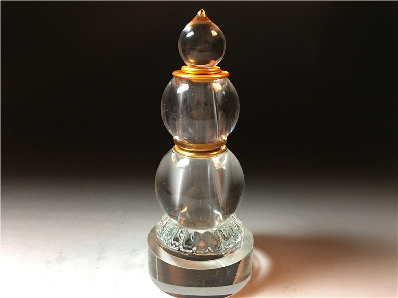 仏教美術 舎利塔型水晶 舎利塔 大きな木彫五輪塔型仏舎利塔・水晶舎利
