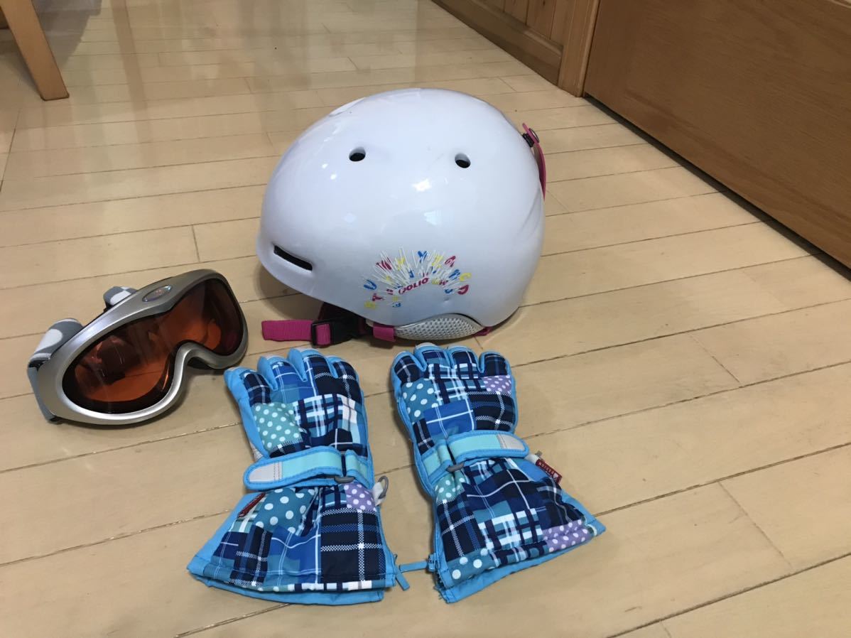 直営 店 大阪 キッズ☆スノーボード・スキー用に！ヘルメット&グローブ