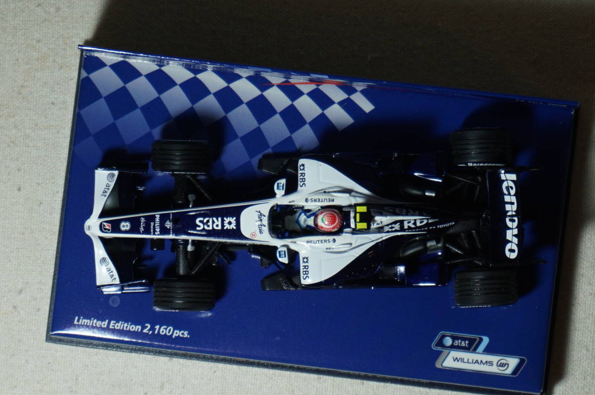 Diecast model cars Toyota F1 1/43 Minichamps williams fw 29 no.17 a. wurz 2007