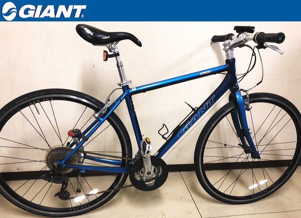 新作入荷，限定セール J352 GIANT ESCAPE R3 ジャイアント エスケープ 28インチ 465mm 3&times;8速 24速 青/メタ アルミ軽量11.6Kg クロスバイク 自転車(Mサイズ)｜売買されたオークション情報、yahooの商品情報をアーカイブ公開 Mサイズ