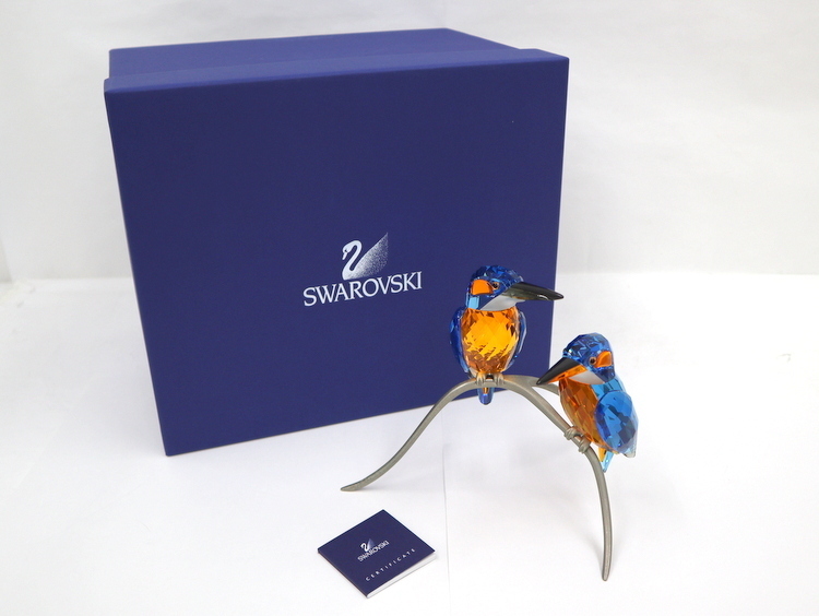 売り値下げ 【SWAROVSKI】スワロフスキー/カワセミ/置物/鳥/アニマル