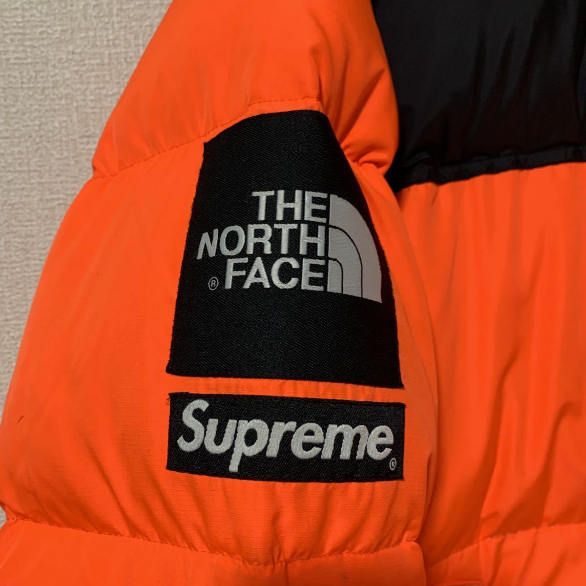 16aw supreme the north face nuptse jacket L power orange 