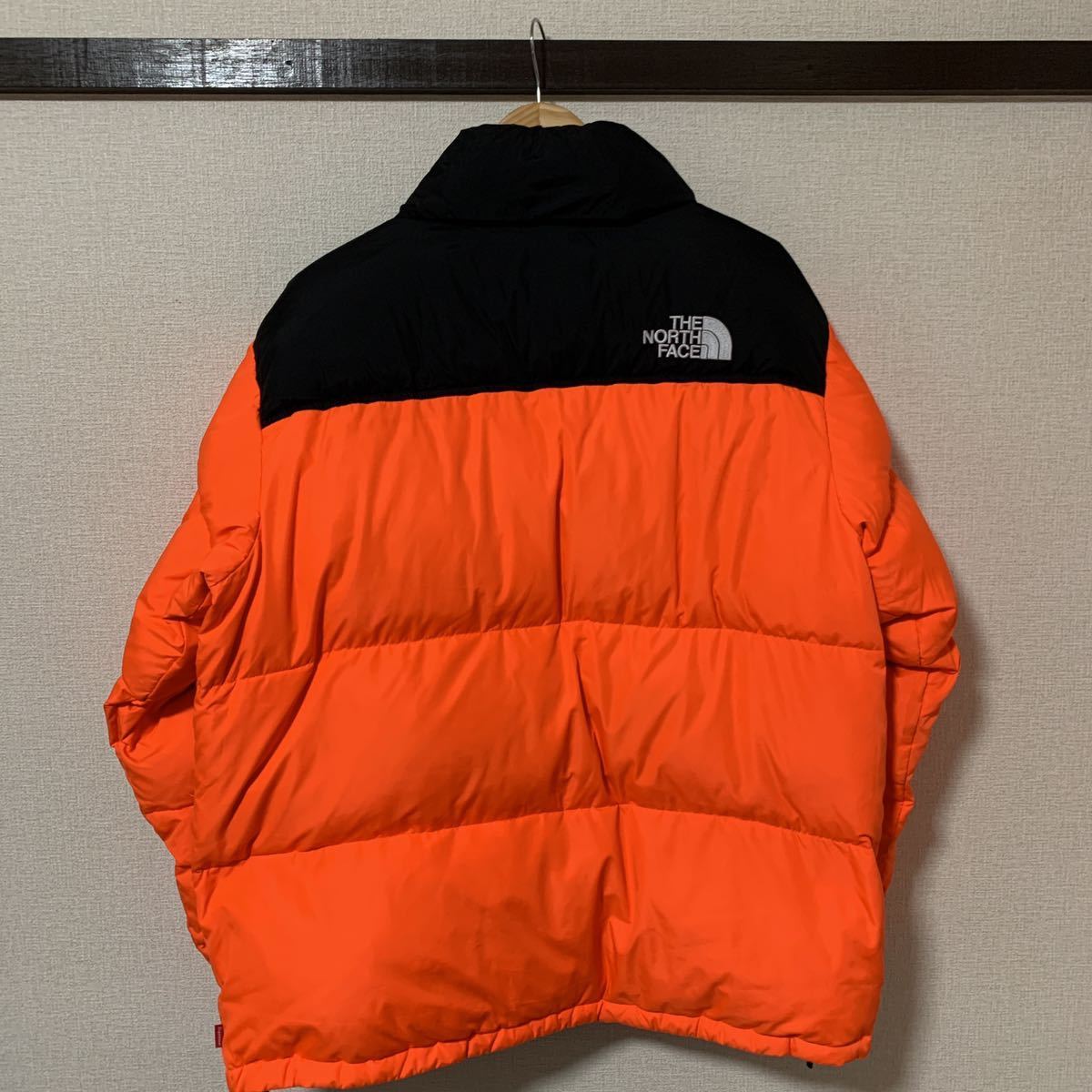 16aw supreme the north face nuptse jacket L power orange 