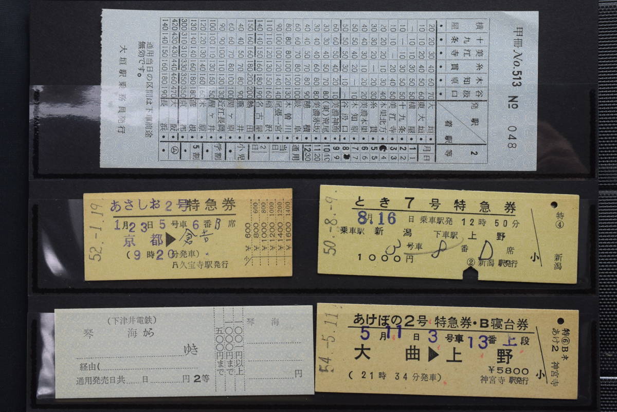 日本国有鉄道 水戸鉄道管理局全駅入場券 昭和62年2月発行 国鉄 日本