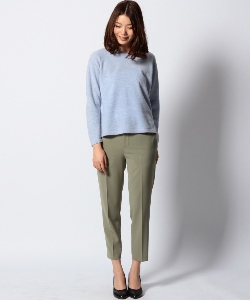2.5万☆超美品☆サクラ SACRA☆毛100% バックレースニット 38サイズ☆A-O 0912