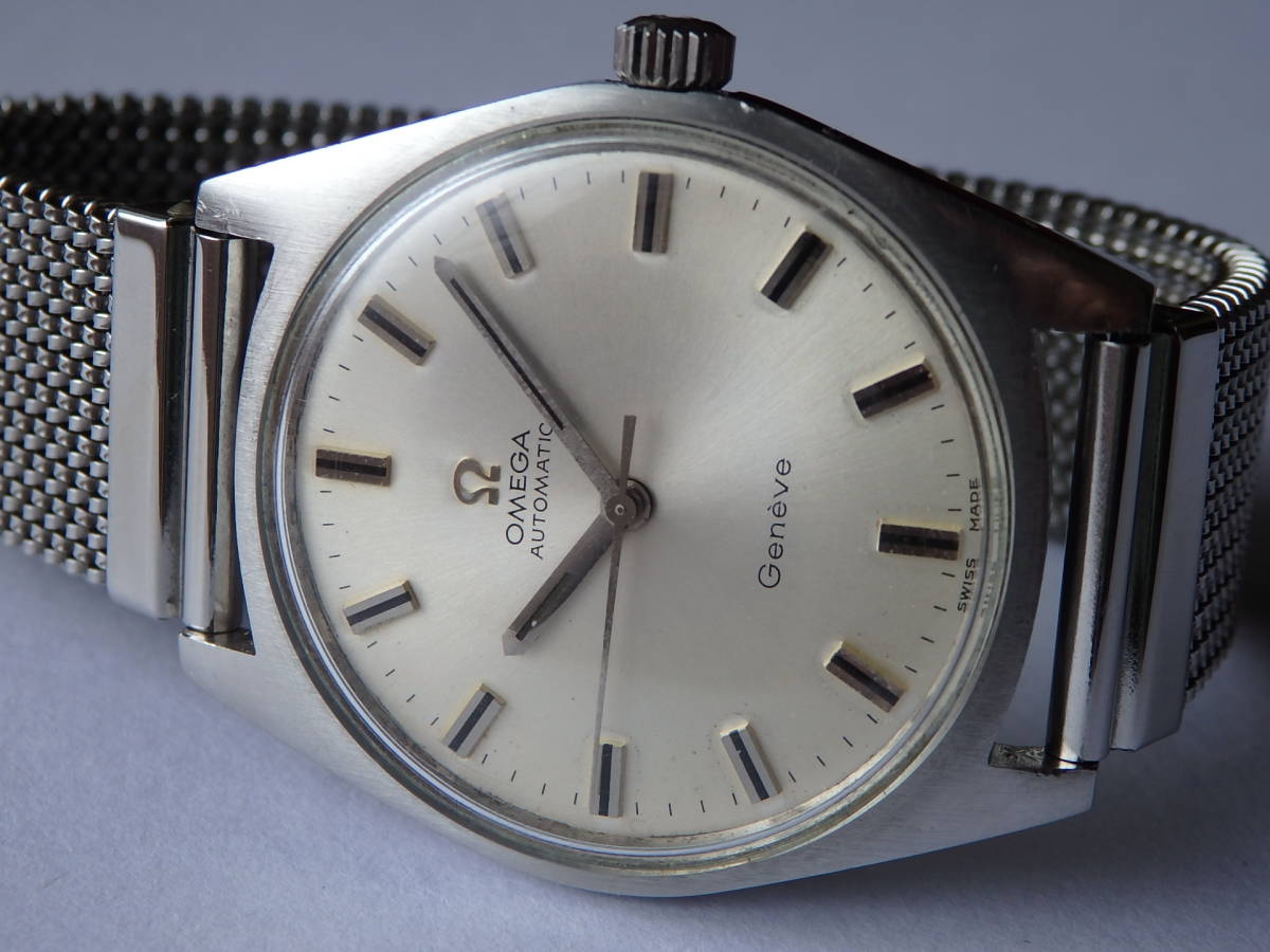 最安値，新作 &Omega; OMEGA Geneve ジュネーブSS 自動巻きCal552 分解掃除済み エルミテックス伸縮ベルト付き(オメガ)｜売買されたオークション情報、yahooの商品情報をアーカイブ公開 - オークファン その他
